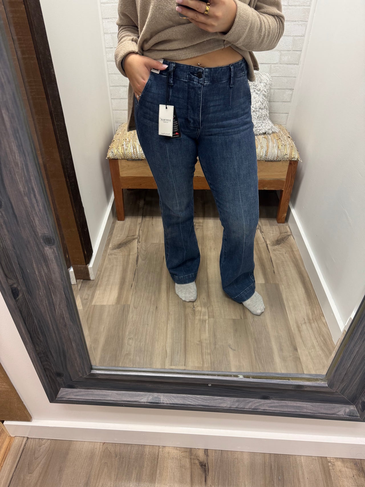 Samantha  Judy Blue Trouser Flare Jeans