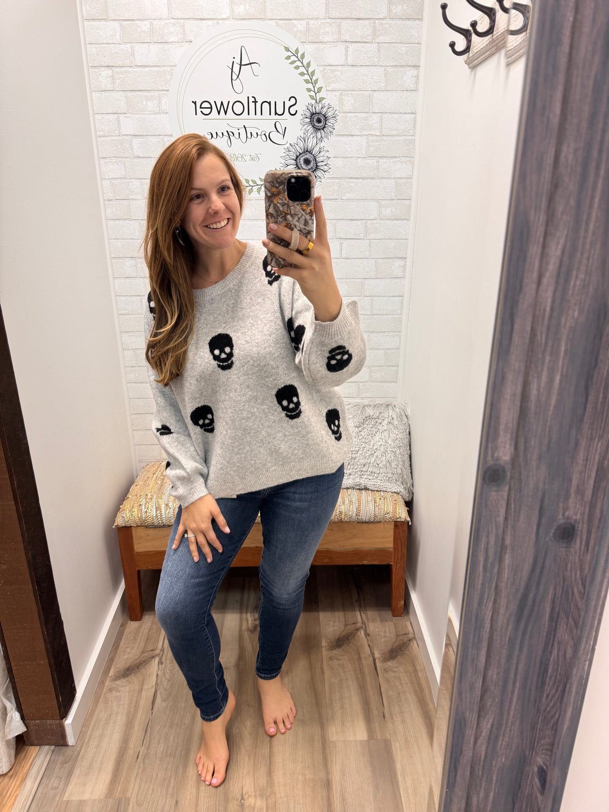 Spooky Season Skull Sweater