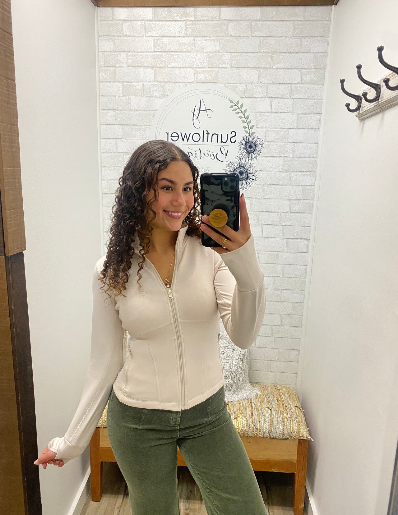 Daily Cloud Slim Zip Hoodie — Ivory