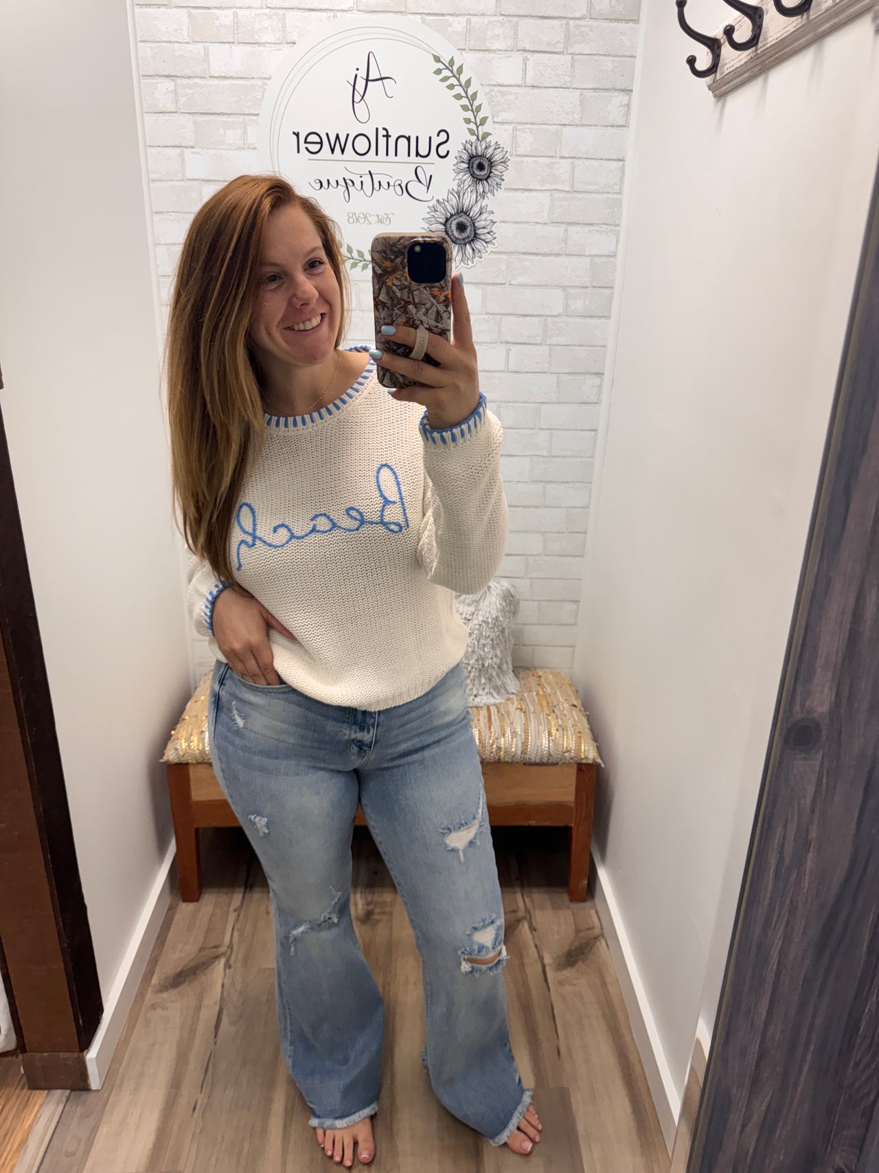 Sandy Toes Knit Sweater