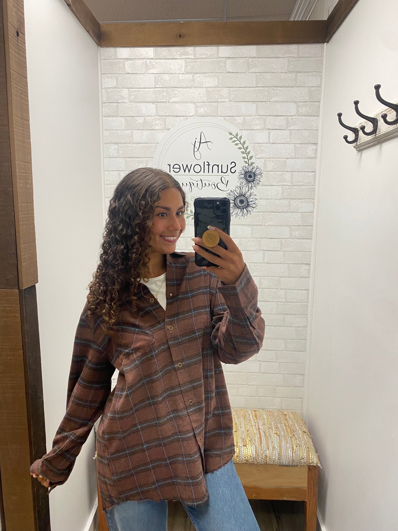 Cranberry Fields Ombre Plaid Shirt