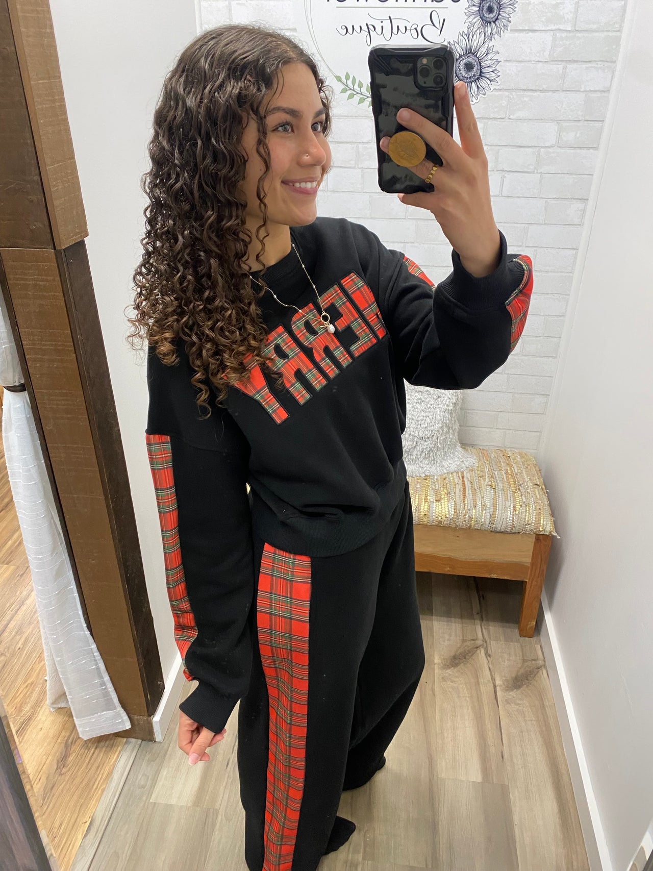 Merry & Bright Plaid Lounge Set