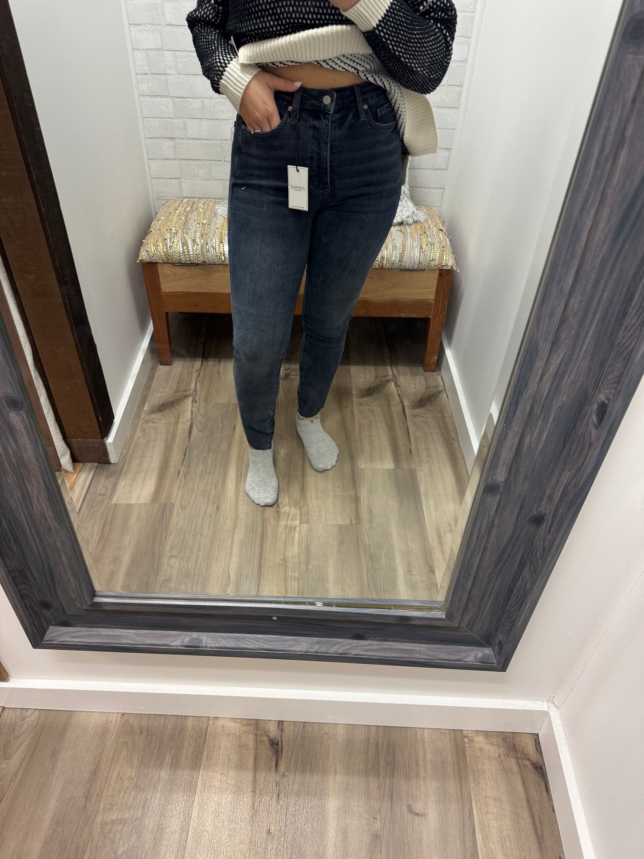 Avery Step Hem Skinny Jeans