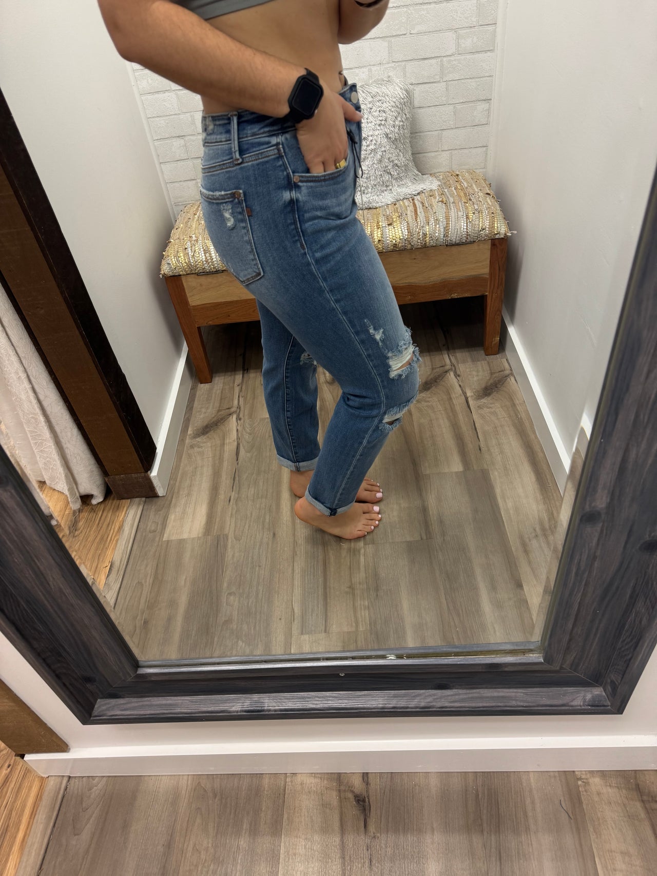 Bay Breeze Judy Blue Boyfriend Jeans