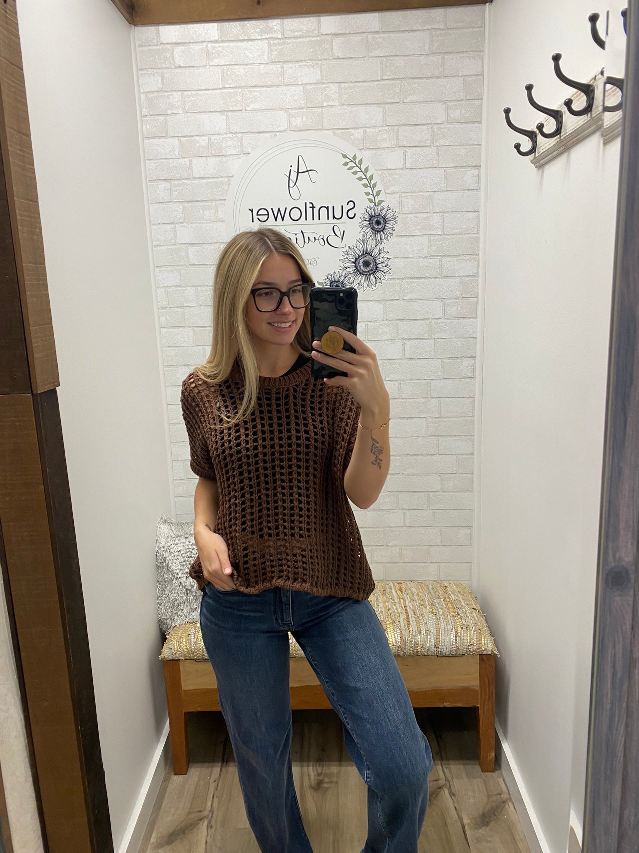 Sunset Dunes Top-Brown