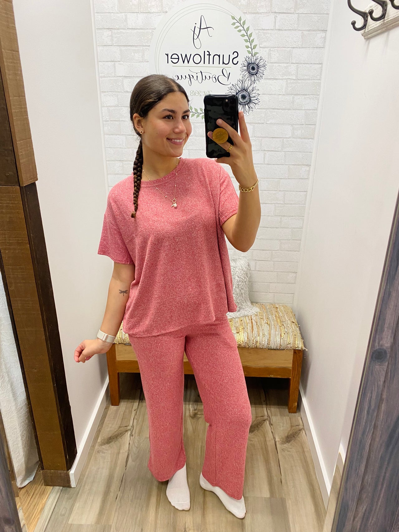 Ready for Bed Cozy Pajamas-Pink