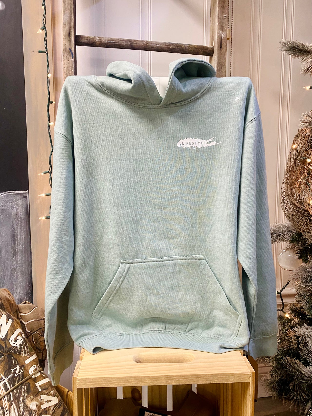Lifestyle Youth Hoodie-Mint