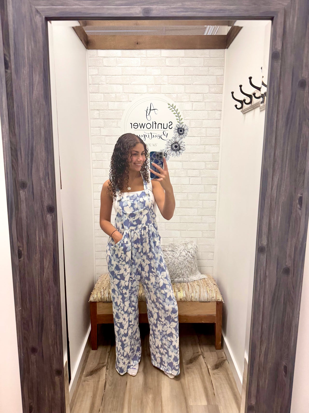 Coastal Bloom Wide-Leg Jumpsuit