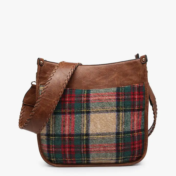 Holiday Hearth Plaid Crossbody