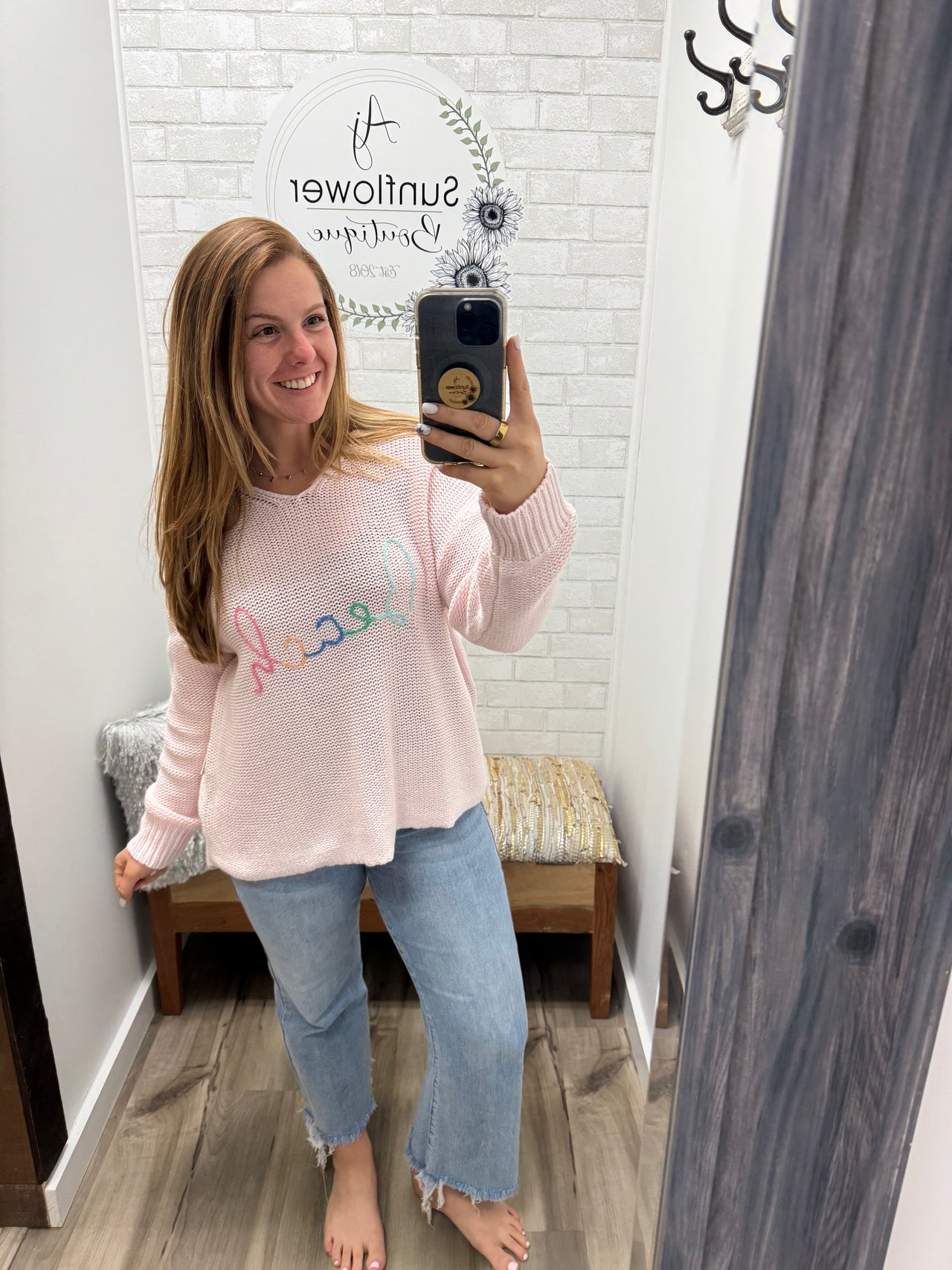 Ready for Beach Days Sweater -Pink