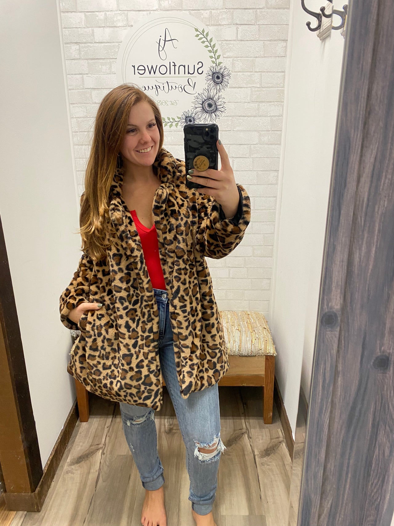 Winter Romance Cheetah Jacket