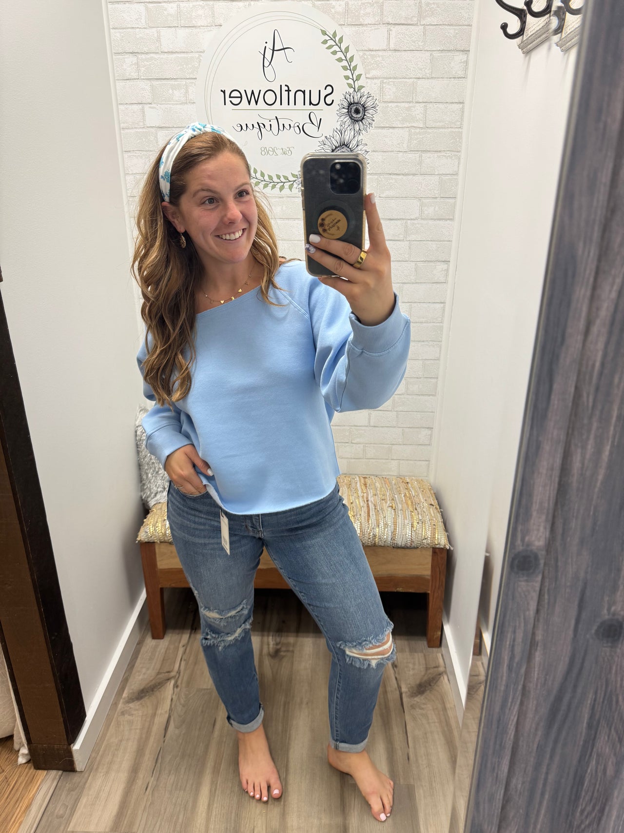 Chill Tide Fleece Pullover-Cloud Blue