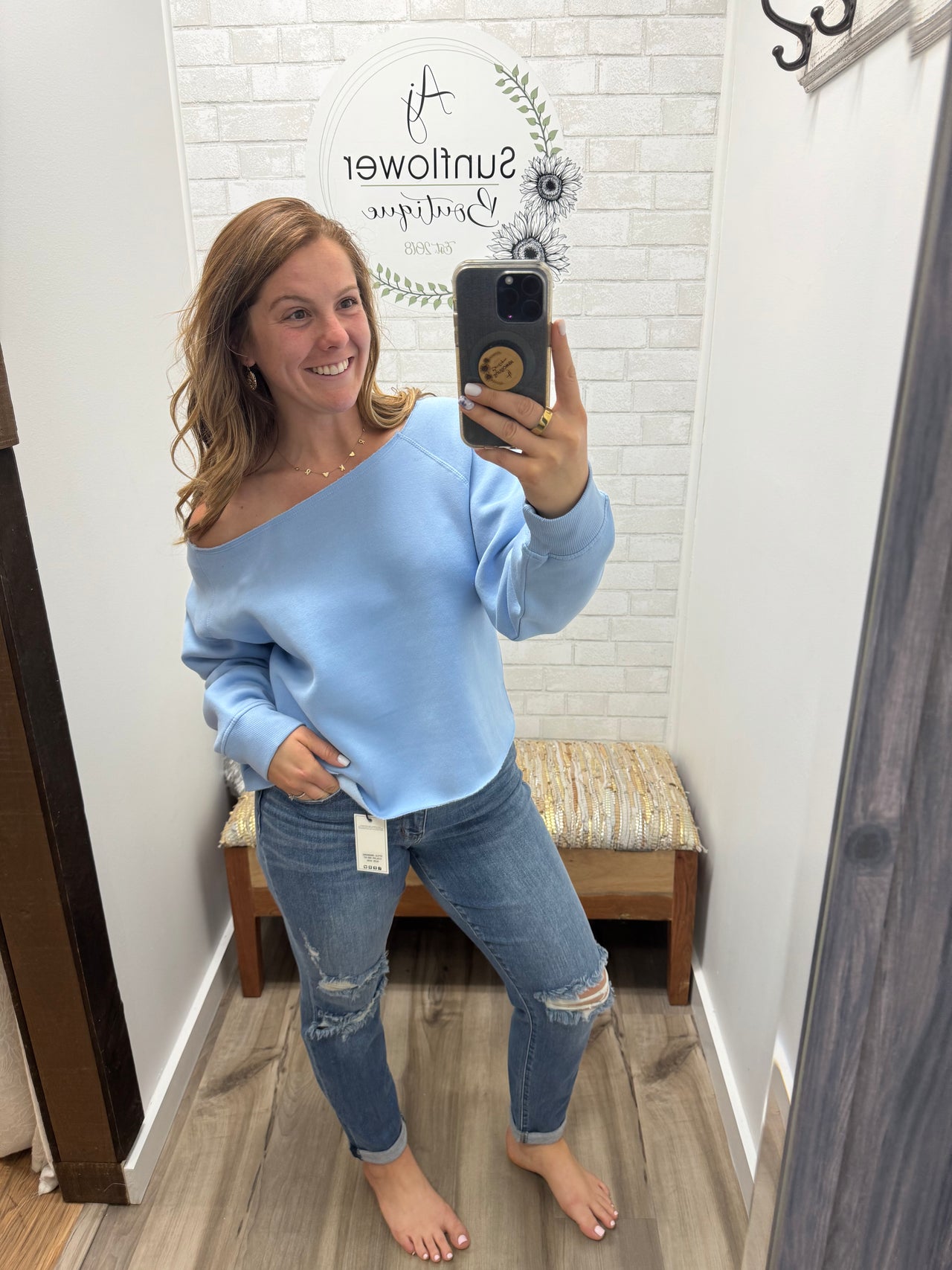 Chill Tide Fleece Pullover-Cloud Blue