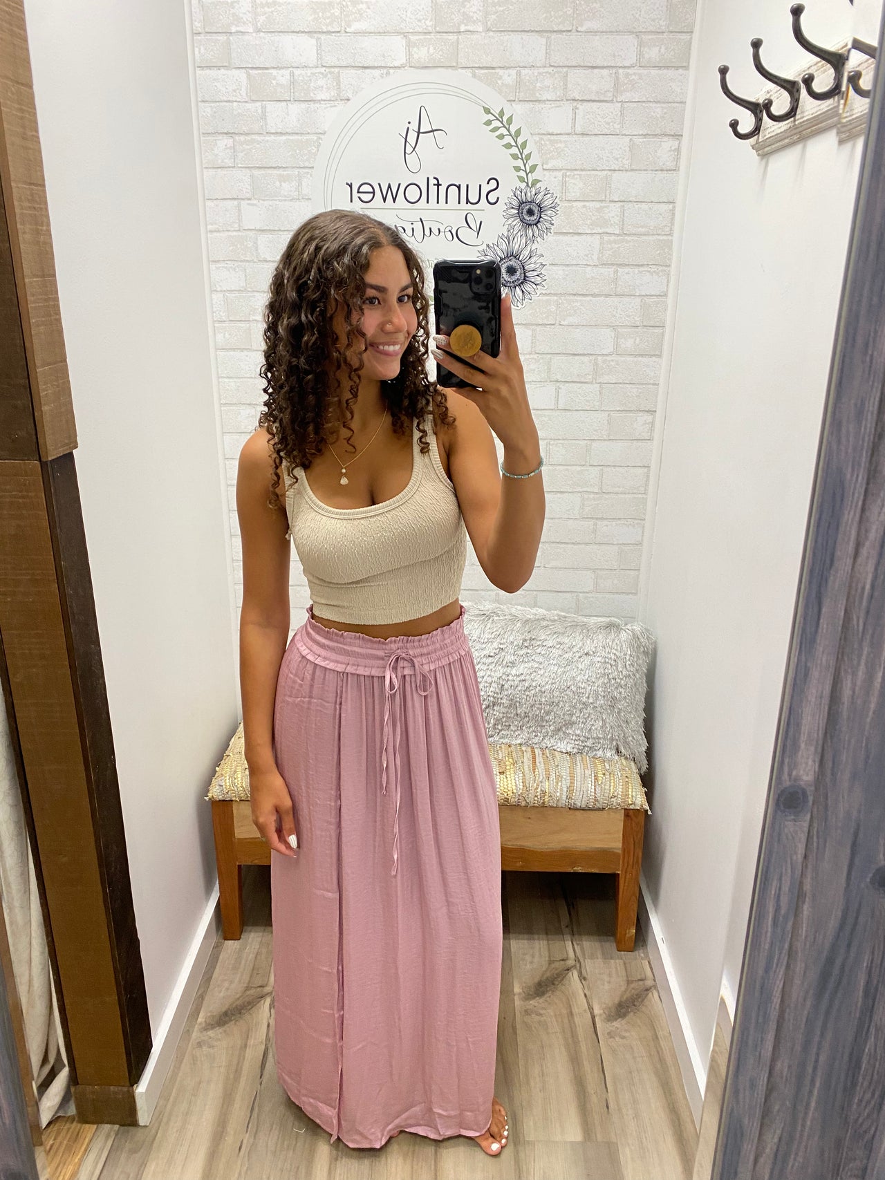 Sundown Sips Tie Skirt