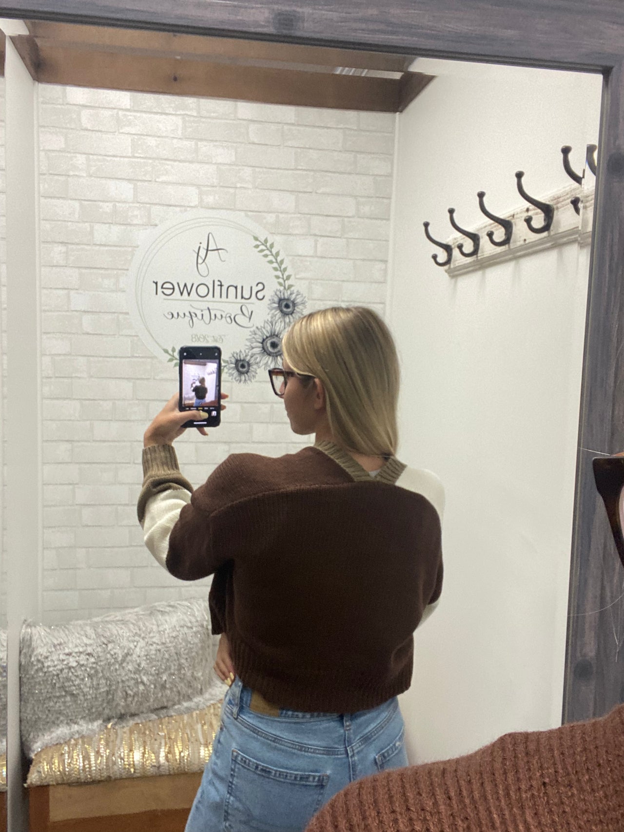 Mocha Latte Colorblock Cardigan