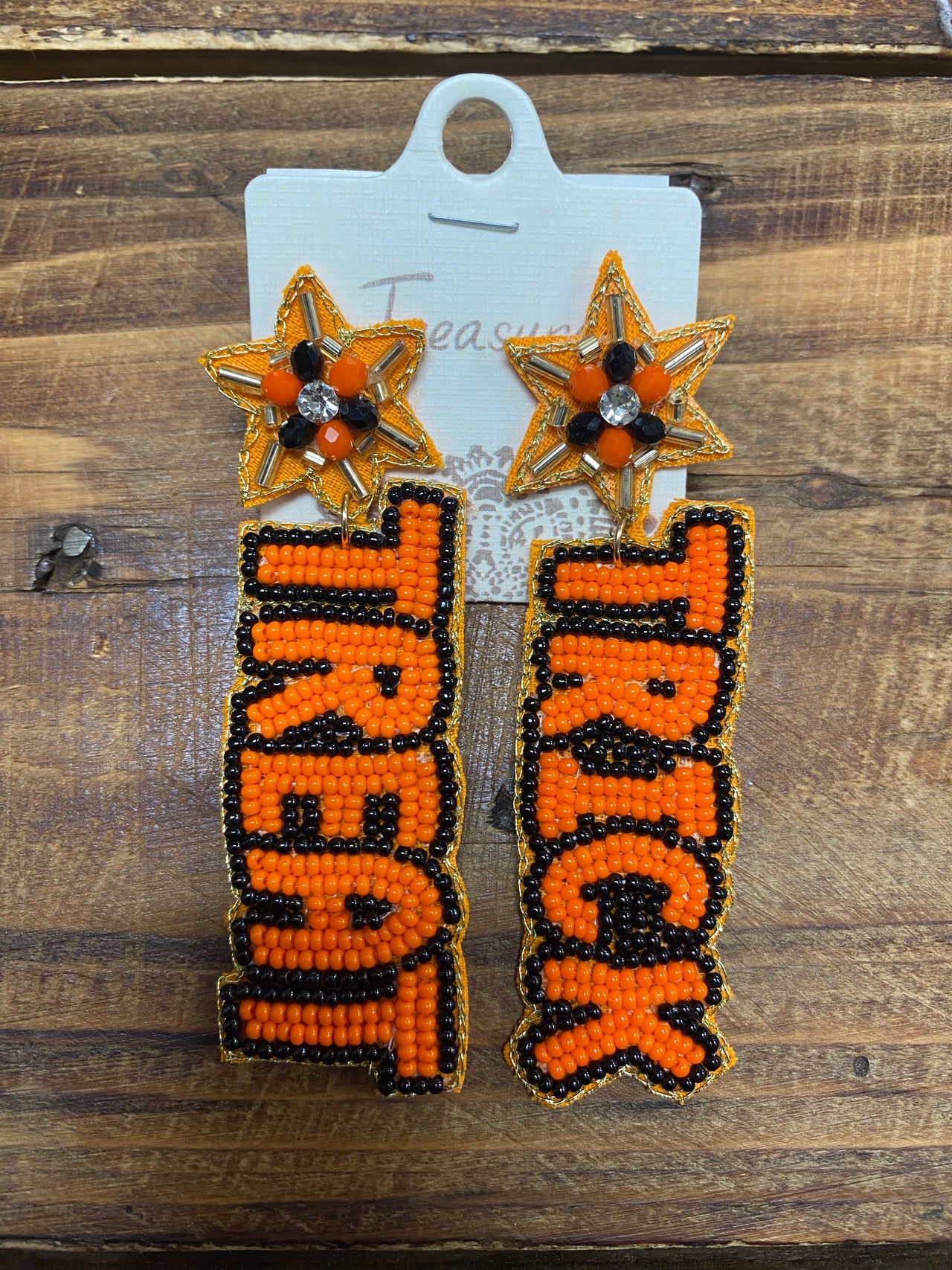 Beaded Trick/Treat Earrings