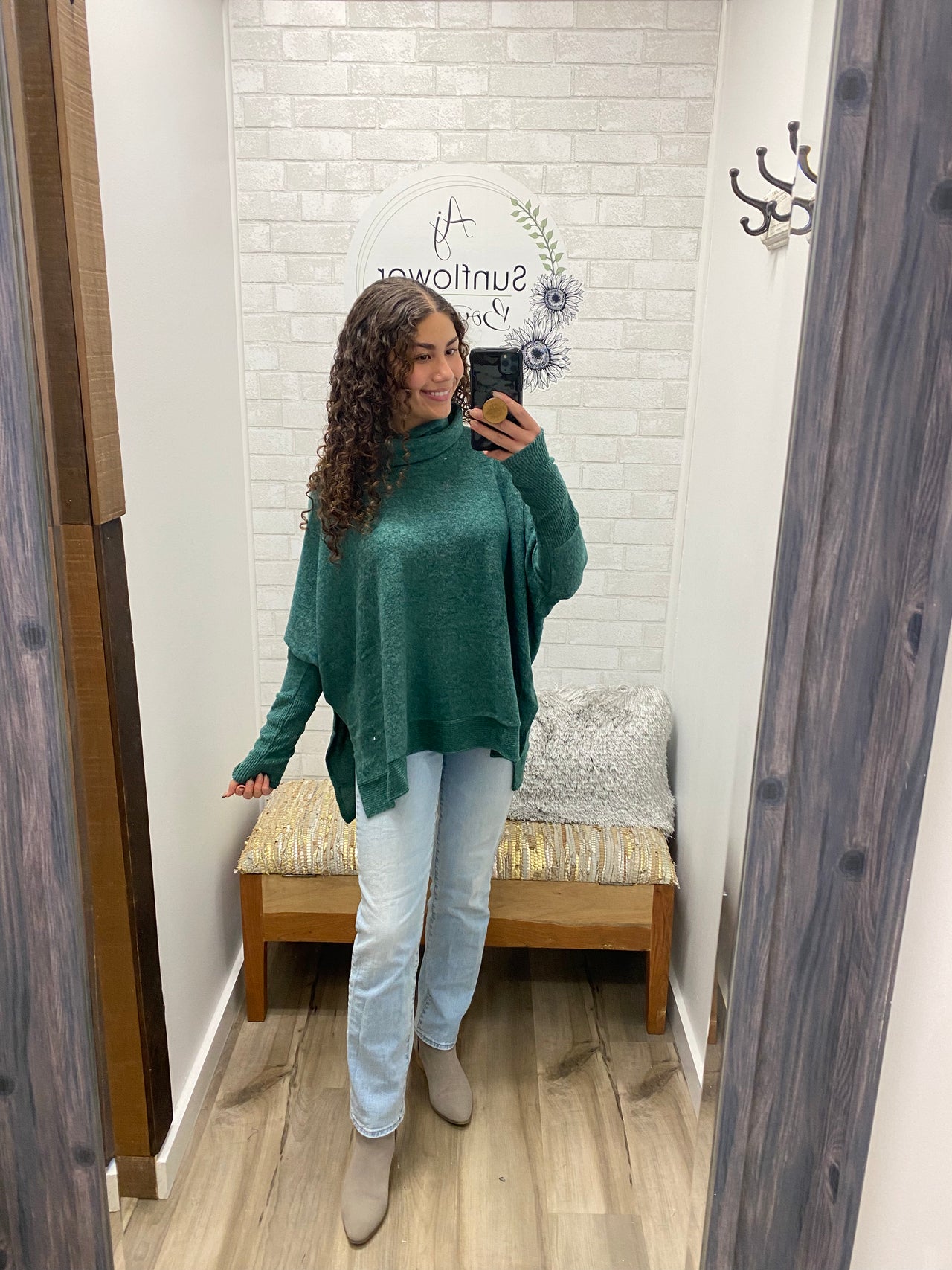 Keep Me Cozy Sweater -Green