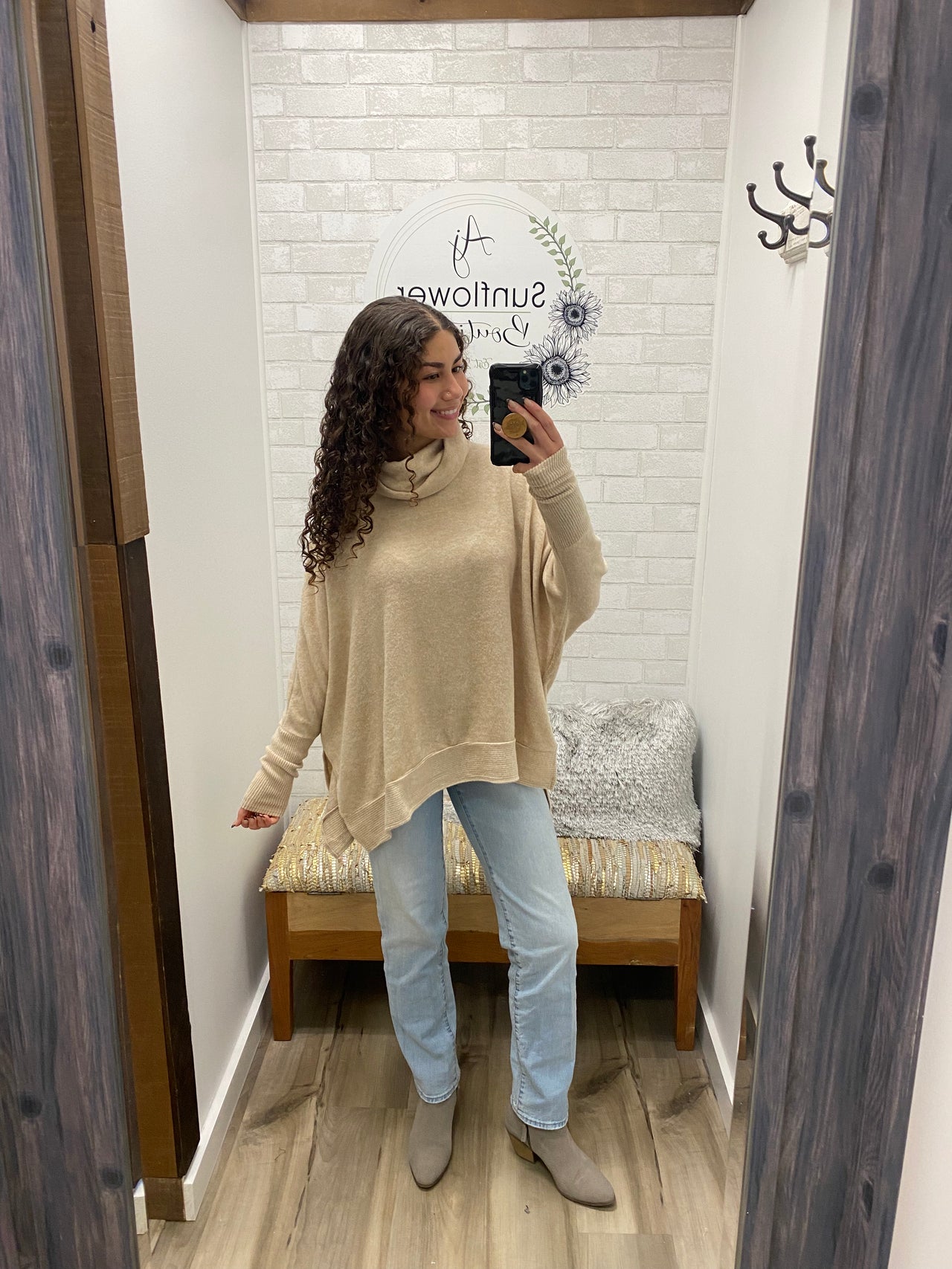 Keep Me Cozy Sweater Beige