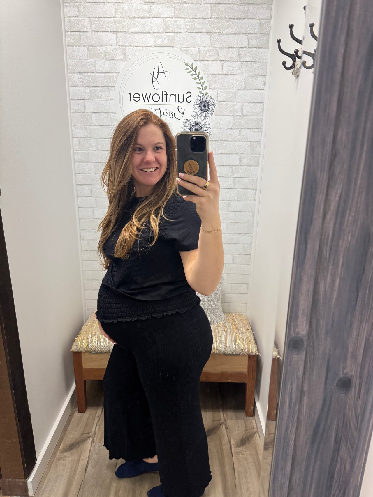 On the Go Ribbed Top- Black