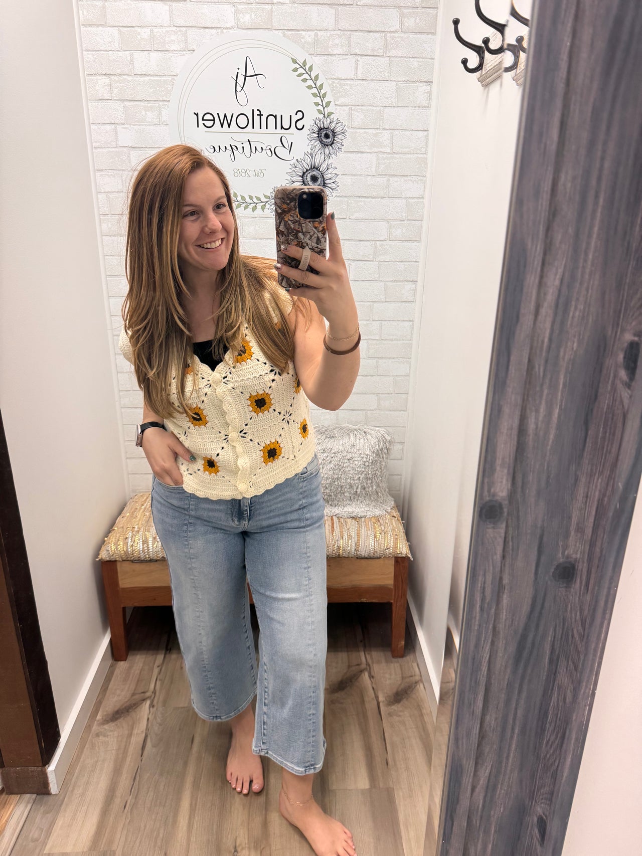 Golden Hour Sunflower Vest