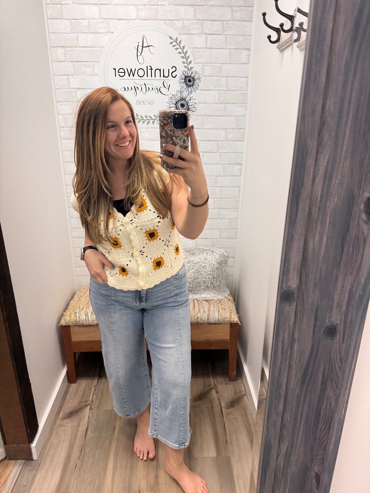 Golden Hour Sunflower Vest