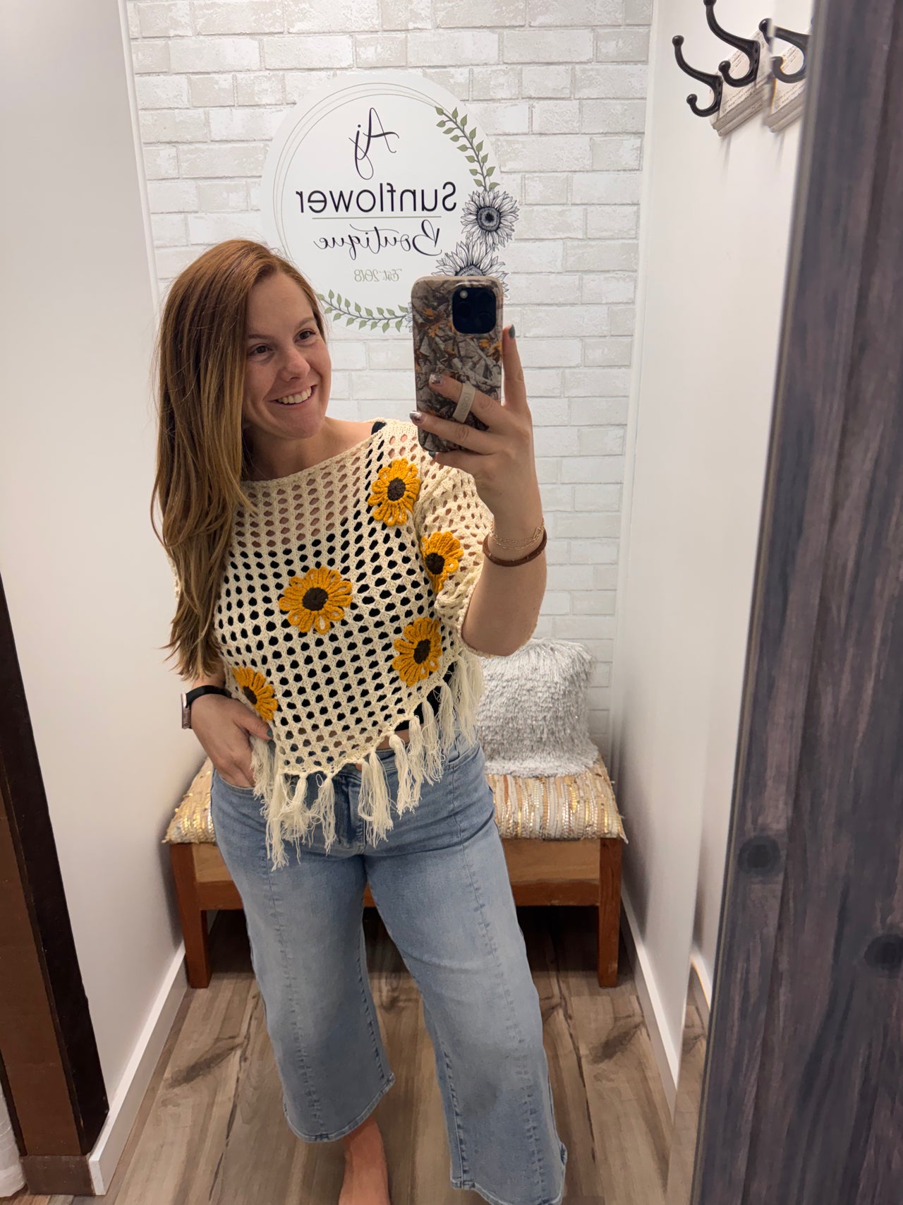 Hello Sunshine Sunflower Sweater