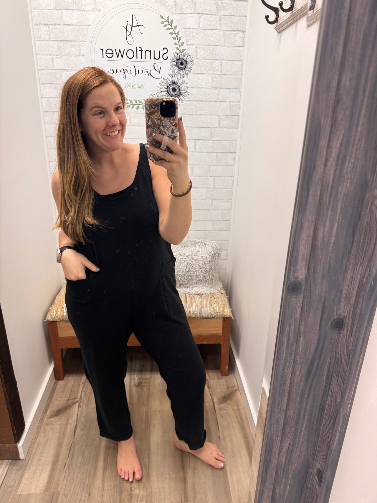 Ready to Go Jumpsuit- Black