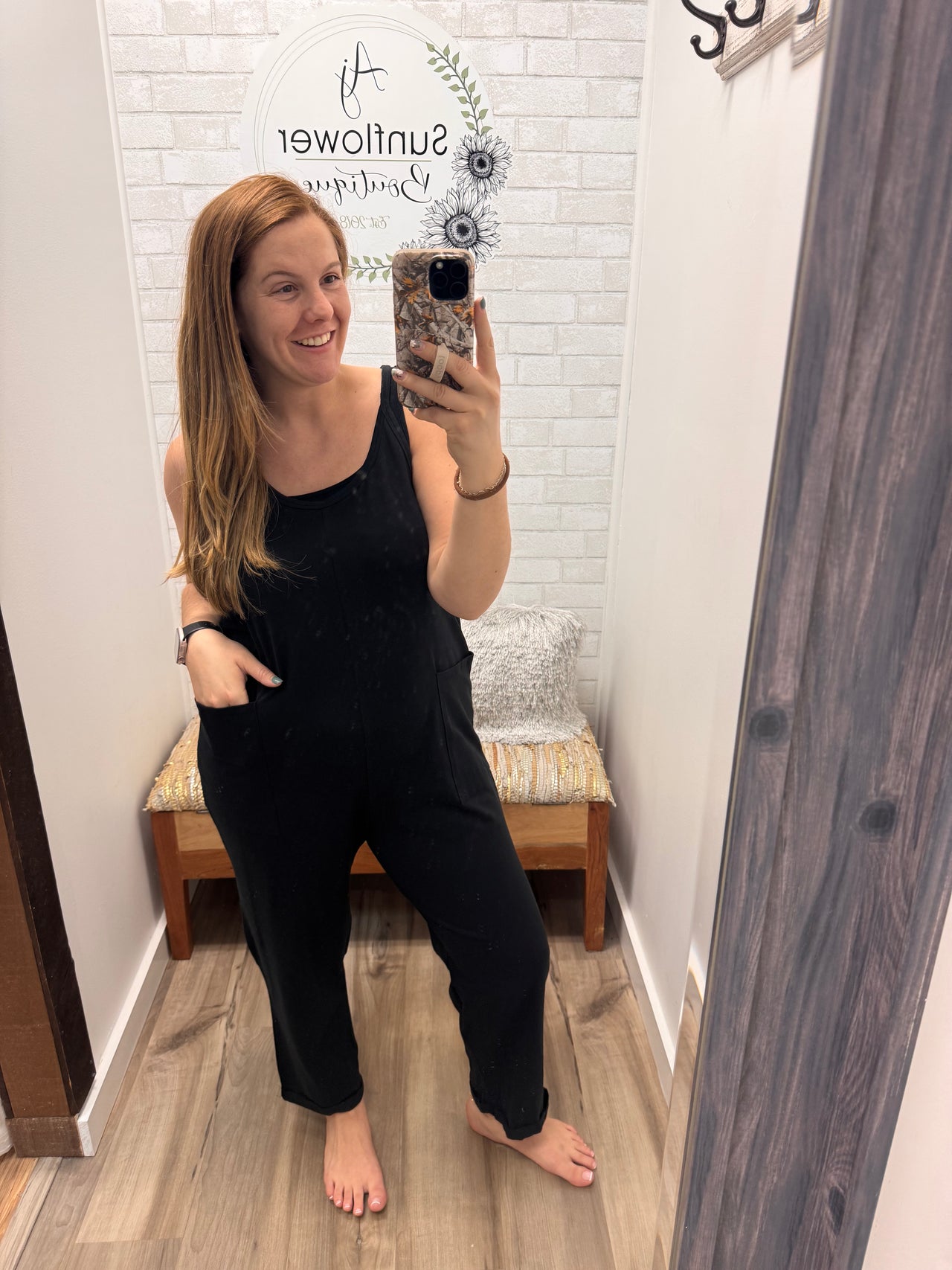 Ready to Go Jumpsuit- Black