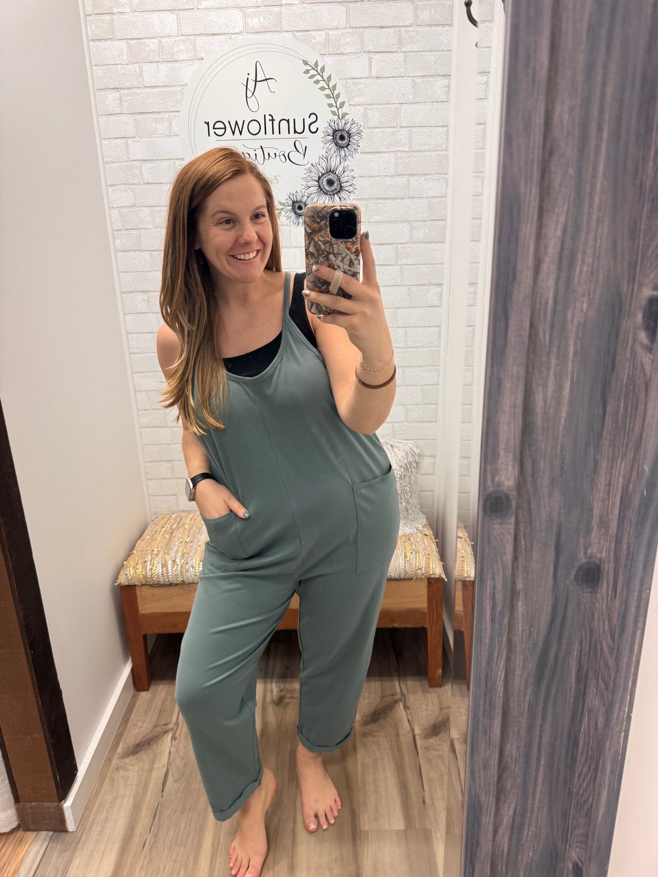 Ready to Go Jumpsuit- Teal