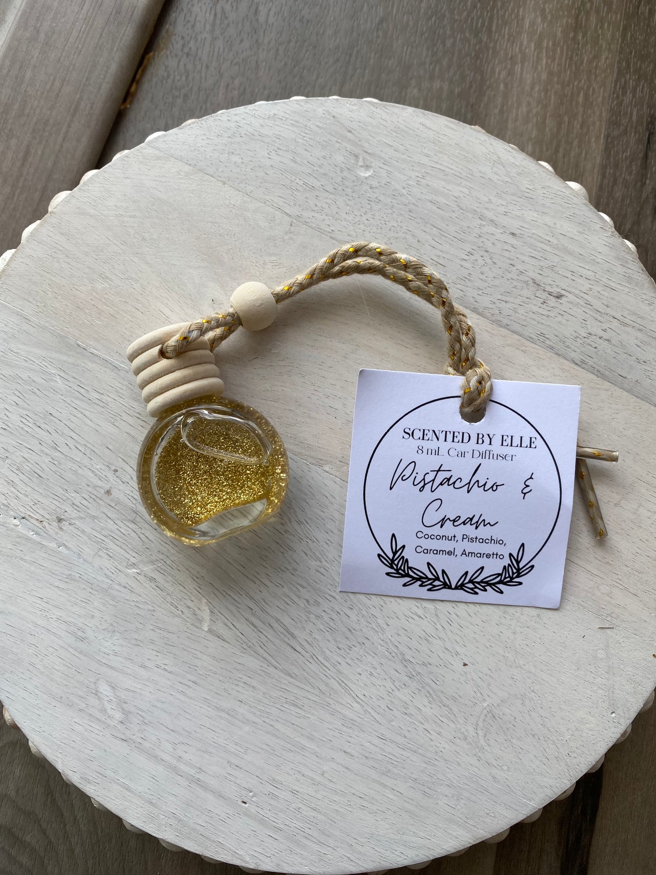 Pistachio + Cream Car Diffuser