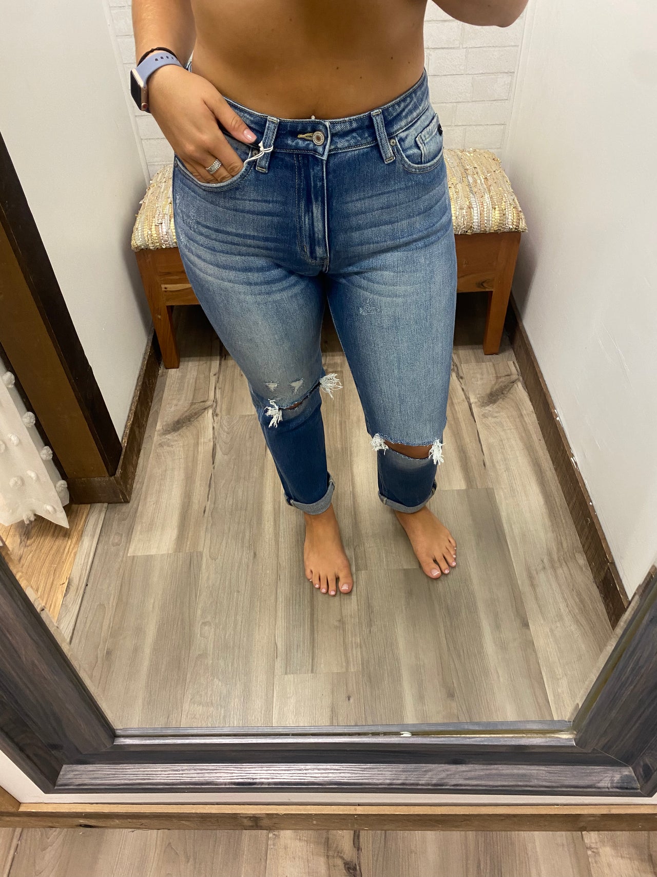 KanCan Mia Slim Straight Jeans