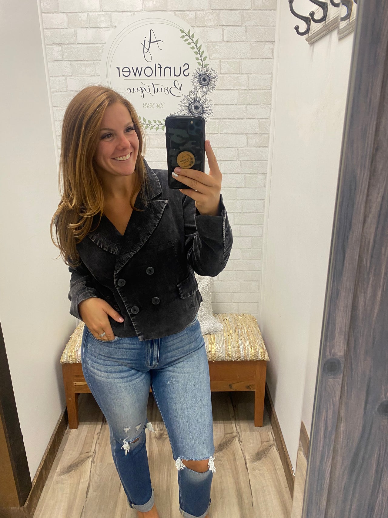 Role Model Cropped Corduroy Blazer