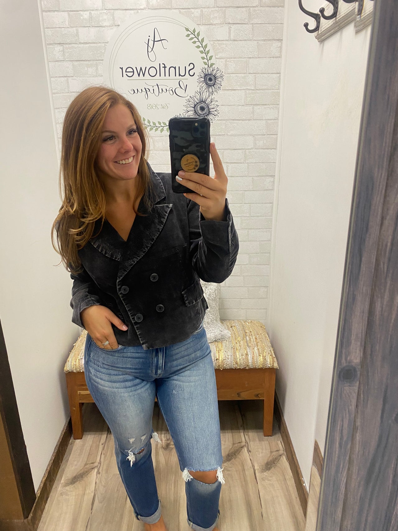 Role Model Cropped Corduroy Blazer