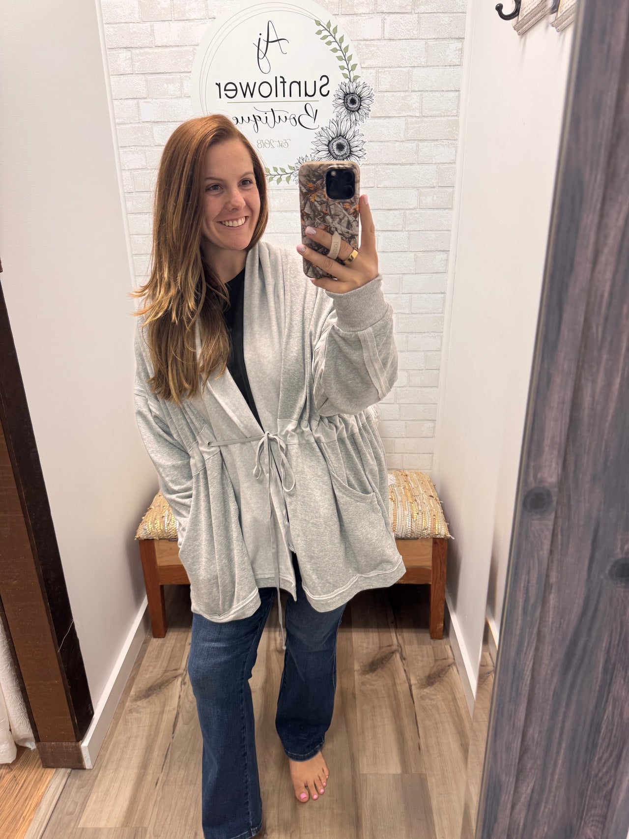 Hadley Everyday Cardigan-Gray