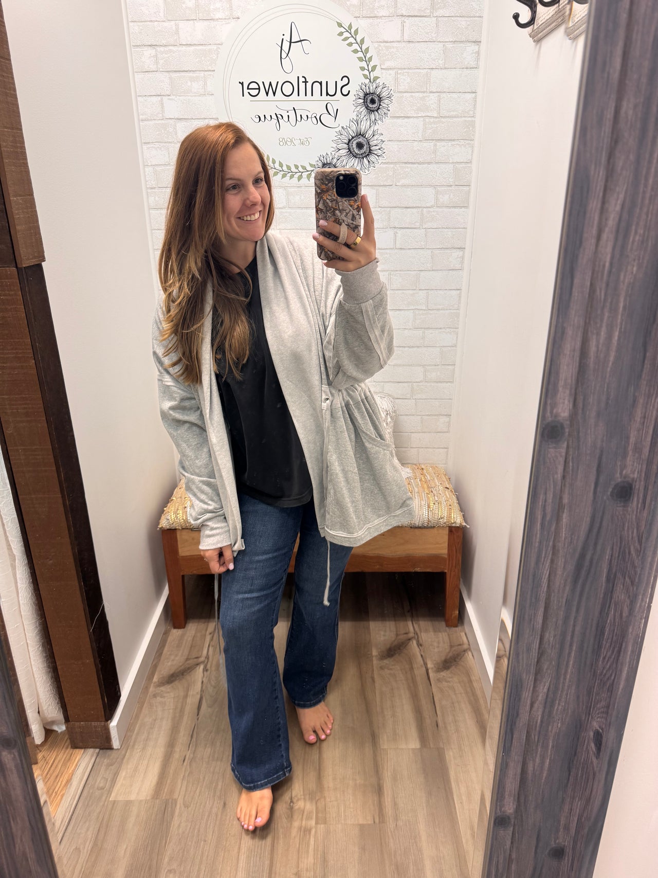 Hadley Everyday Cardigan-Gray