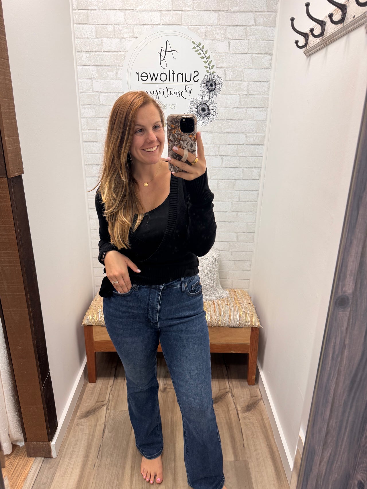 The Tessa Wrap Sweater - Black