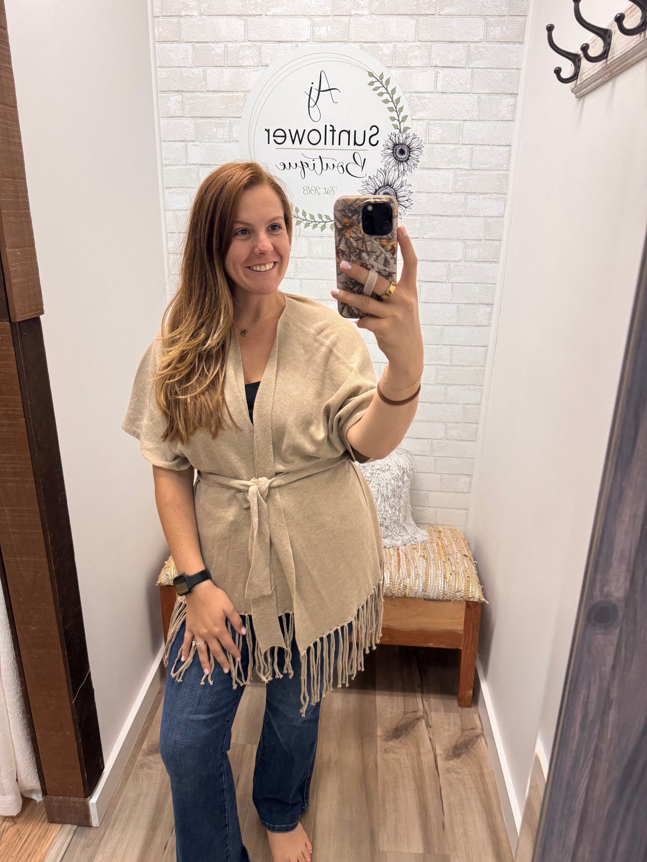 Clair Cozy Cardigan-Camel
