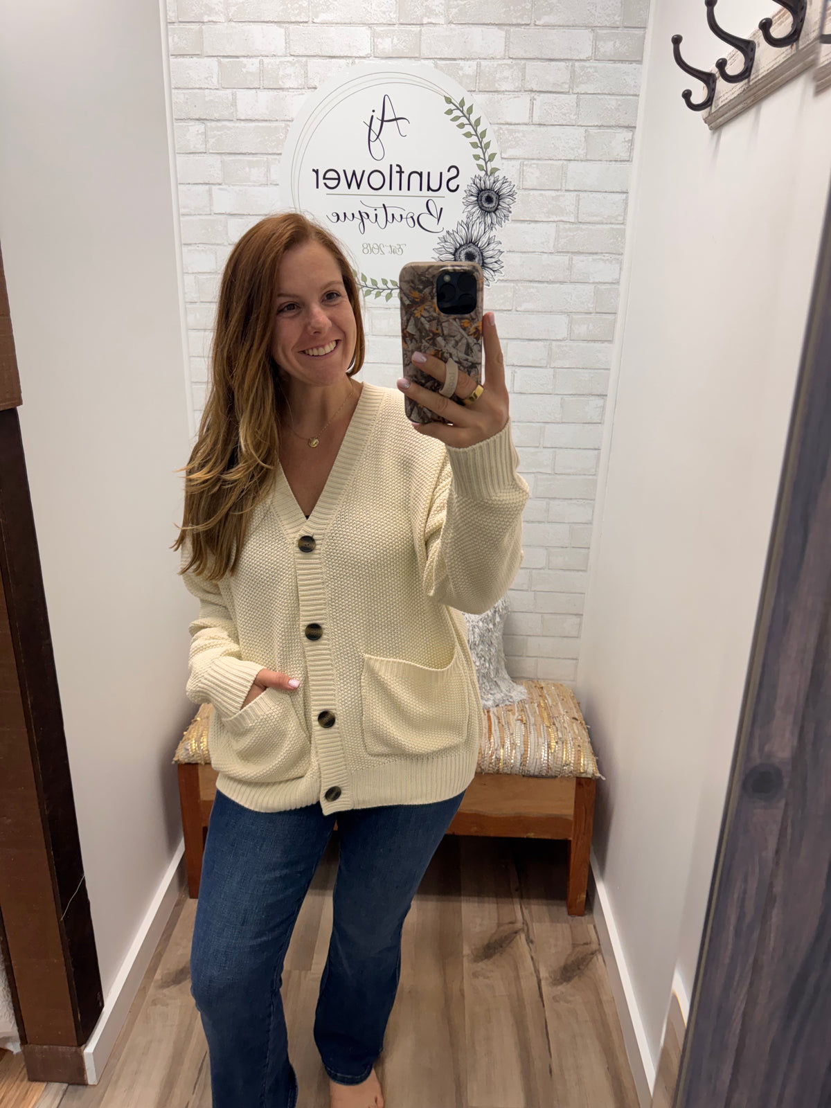 Not Your Grandpa's Cardigan-Cream