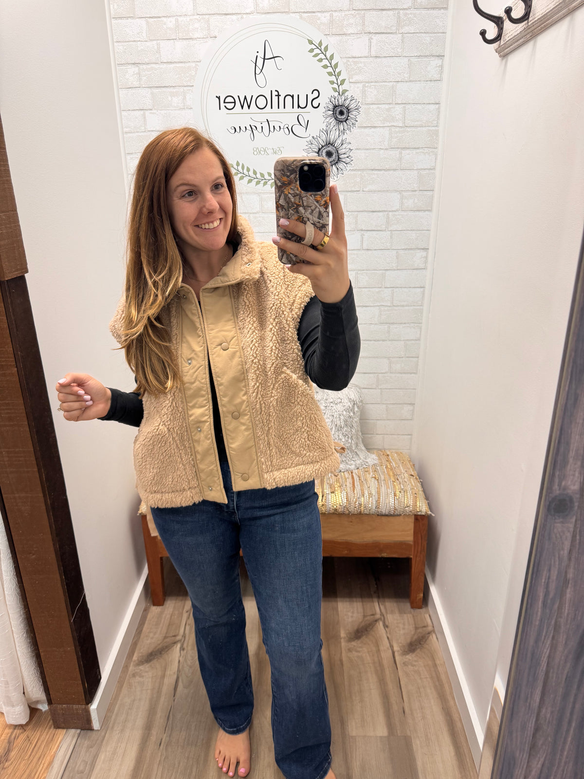 The Aspen Cozy Sherpa Layer - Beige