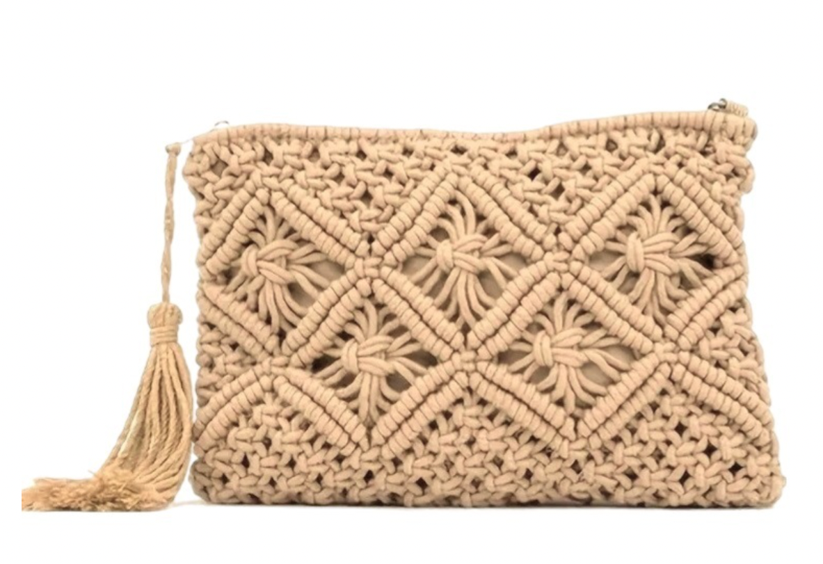 Montauk Market Clutch- Ash Mocha