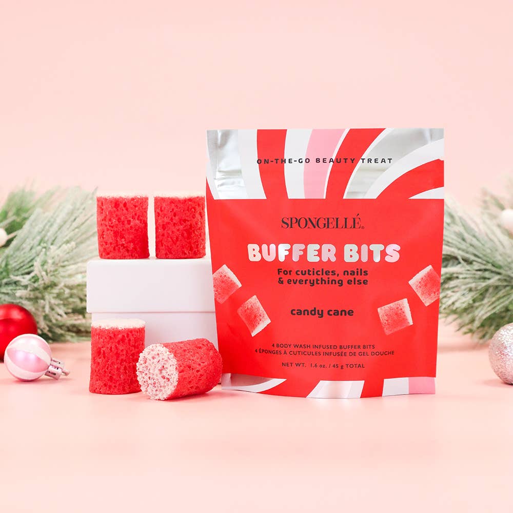 Candy Cane Holiday Pedipop Buffer Bits