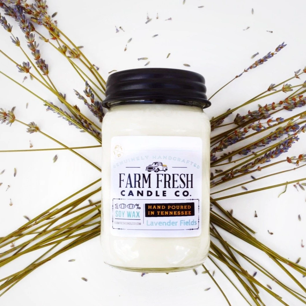 Lavender Fields Soy Candle: 16 oz