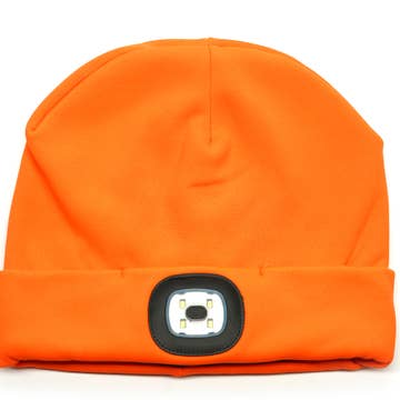 LED Orange Beanie