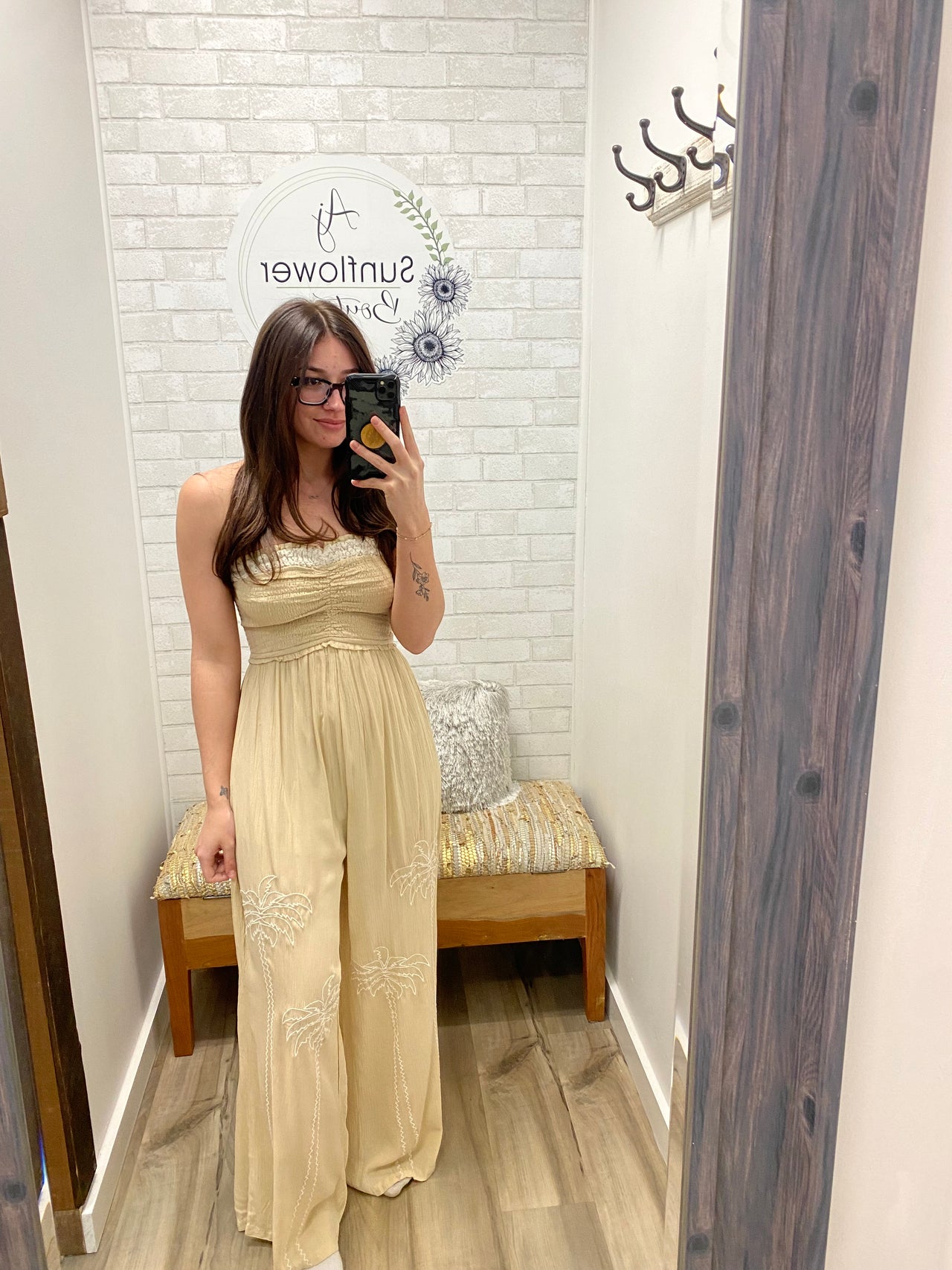 Golden Coast Palm Jumpsuit