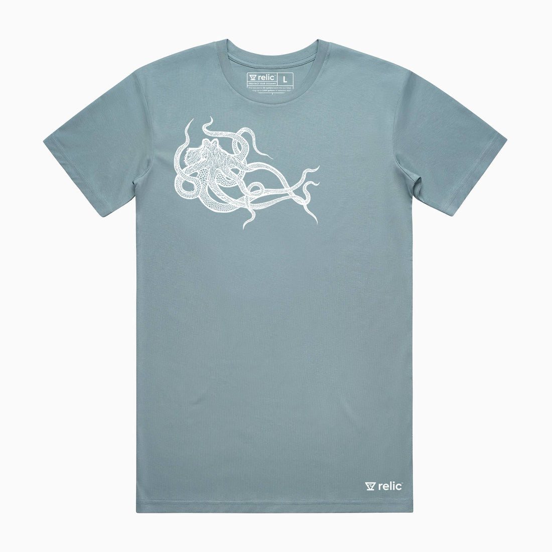 Relic Octopus Tee Bayshore Blue