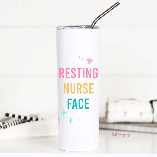 Resting Nurse Face Tall Travel Cup