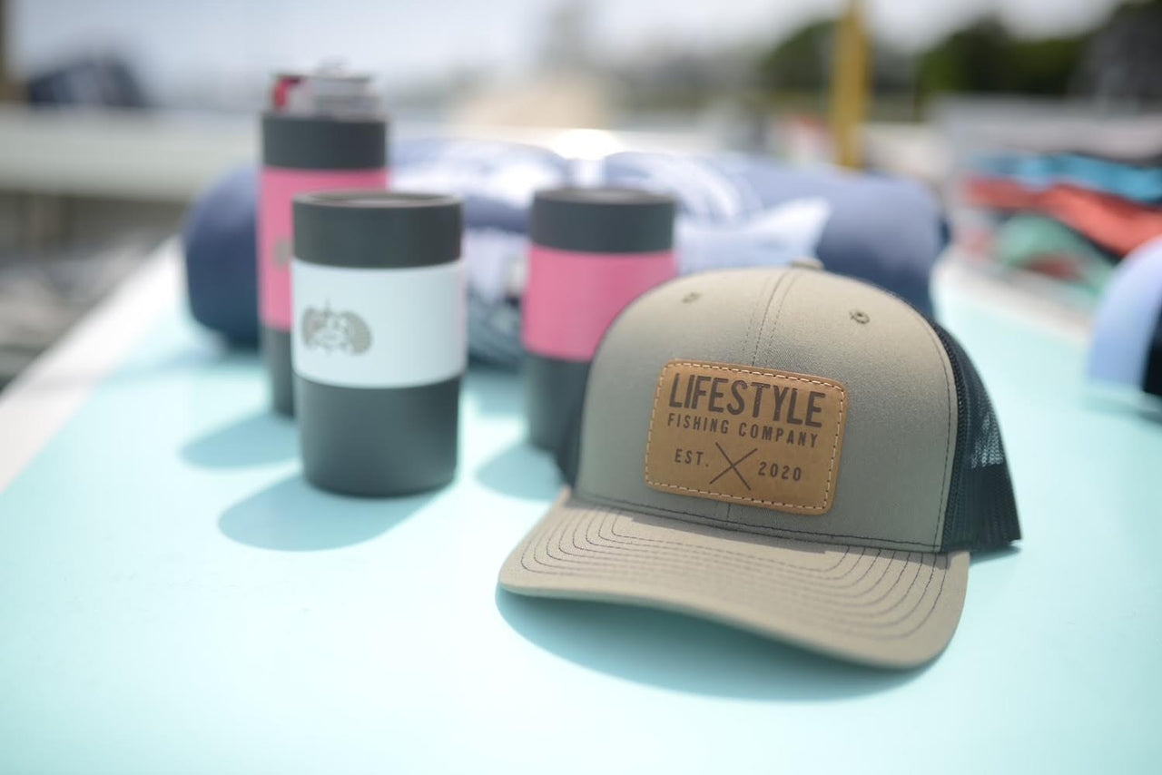 Lifestyle Fishing Company Leather Patch Hat